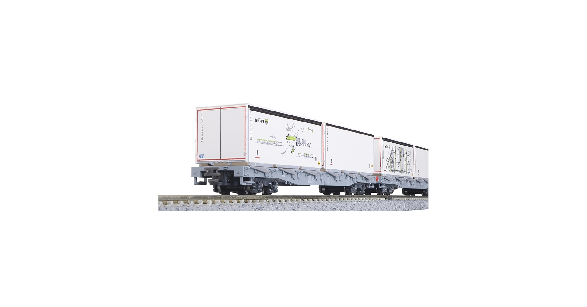 Amazon | KATO Nゲージ レーティッシュ鉄道 長物車 R-w コンテナ